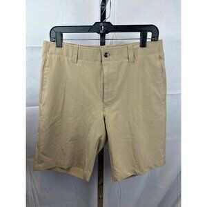 Callaway Mens Beige Golf Shorts Size 33 94% Polyester 6% Elastane Lightweight &
